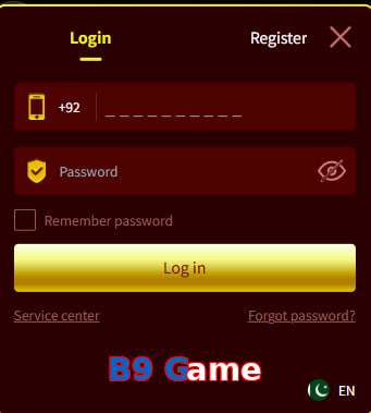 B9 Game login preview